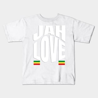 Jah Love Rasta Lion Reggae Rastafari Kids T-Shirt